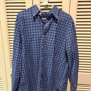 Ralph Lauren Navy Checkered Men's Shirt